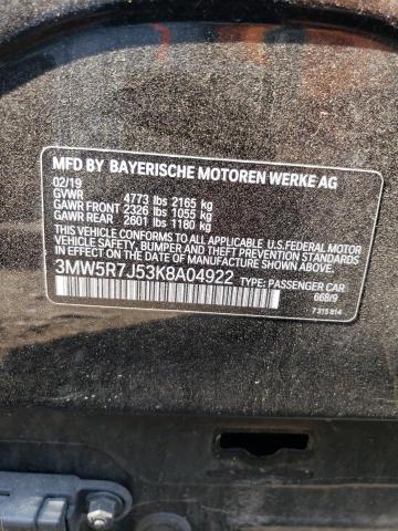 3MW5R7J53K8A04922 BMW 330XI