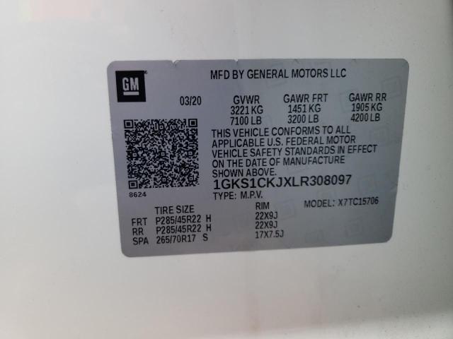 1GKS1CKJXLR308097 GMC YUKON DENALI
