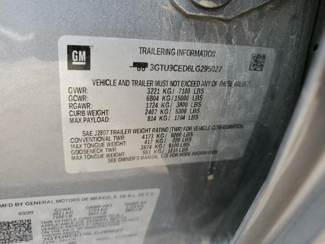 3GTU9CED6LG295027 GMC Sierra K1500 Elevation