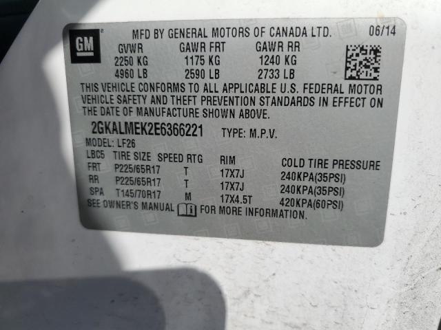 2GKALMEK2E6366221 GMC Terrain Sle