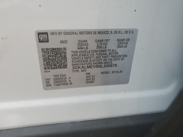 3GKALMEV9NL245675 GMC Terrain Sle