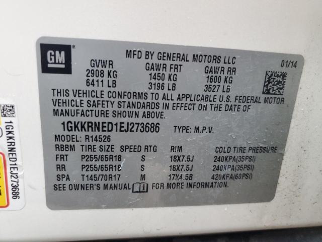 1GKKRNED1EJ273686 GMC ACADIA SLE