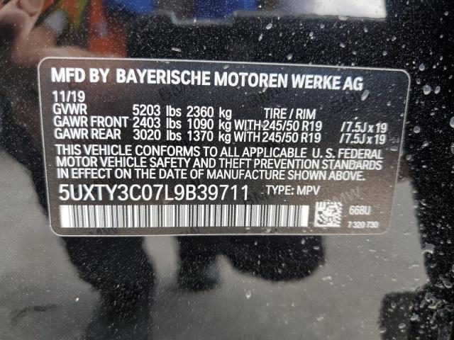5UXTY3C07L9B39711 BMW X3 Sdrive30i