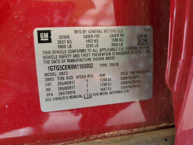 1GTG5CEN8H1169002 GMC CANYON SLE