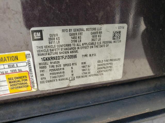 1GKKRNED7FJ130596 GMC ACADIA SLE
