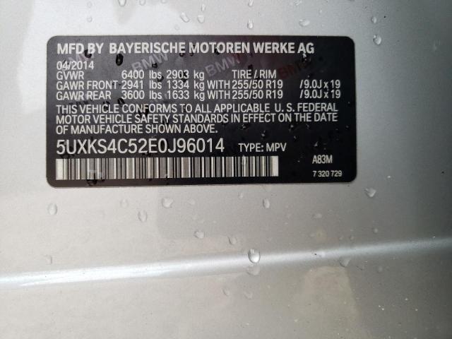 5UXKS4C52E0J96014 BMW X5 Xdrive35d