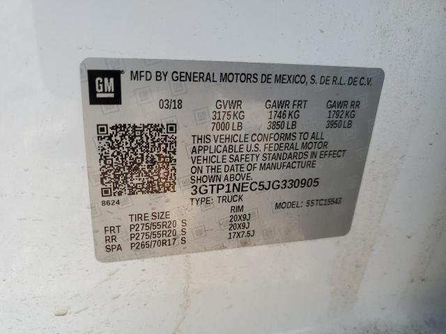 3GTP1NEC5JG330905 GMC Sierra C1500 Slt