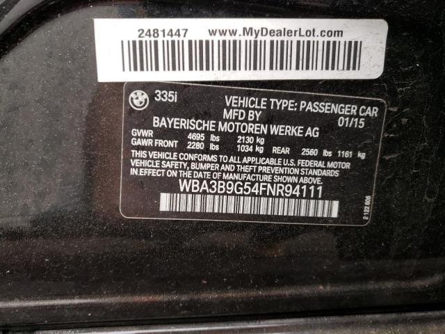 WBA3B9G54FNR94111 BMW 335 XI