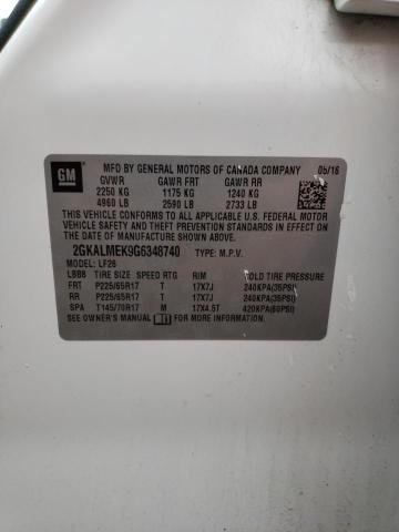 2GKALMEK9G6348740 GMC Terrain Sle