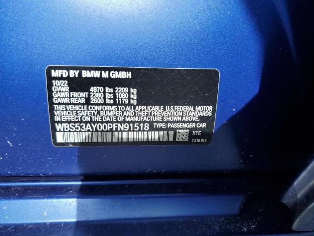 WBS53AY00PFN91518 BMW M3