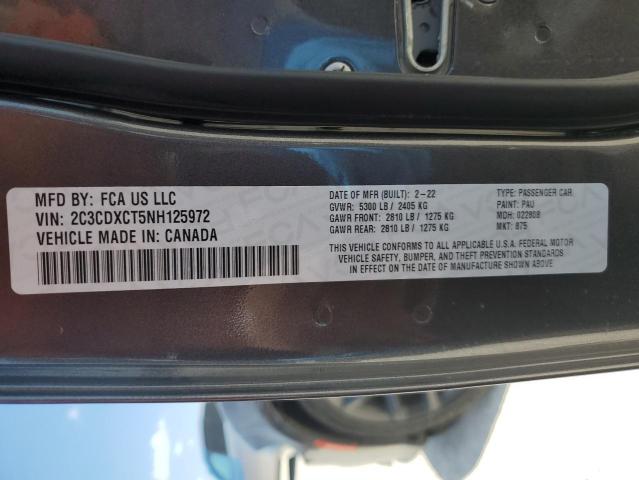 2C3CDXCT5NH125972 Dodge CHARGER R/T