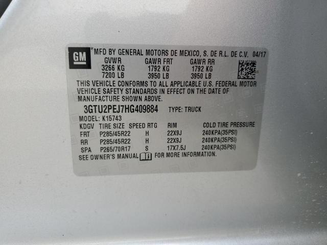 3GTU2PEJ7HG409884 GMC Sierra K1500 Denali