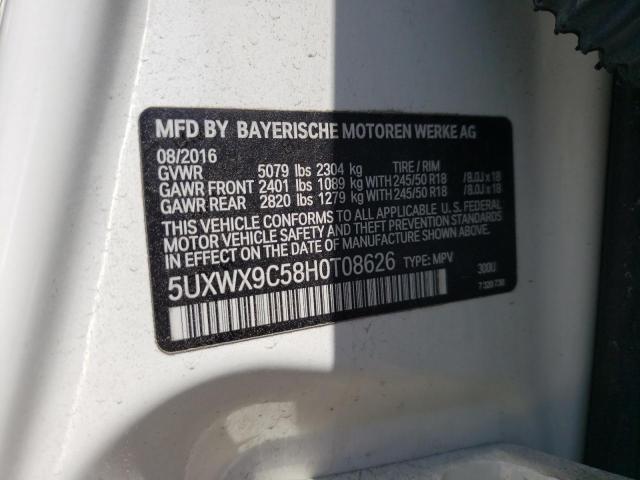 5UXWX9C58H0T08626 BMW X3 Xdrive28i