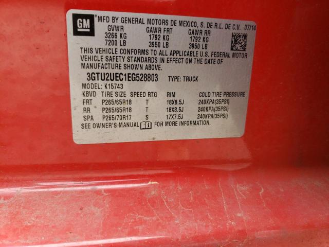 3GTU2UEC1EG528803 GMC Sierra K1500 Sle