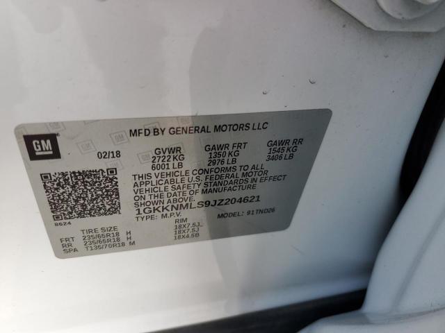 1GKKNMLS9JZ204621 GMC Acadia Slt-1