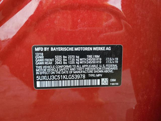 5UXUJ3C51KLG53978 BMW X4 Xdrive30i