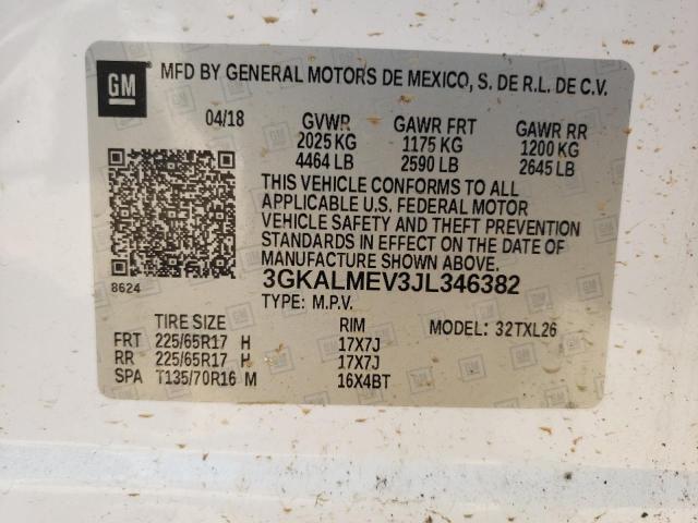 3GKALMEV3JL346382 GMC Terrain Sle