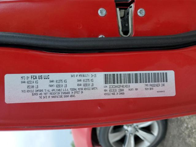 2C3CDXHG3FH814910 Dodge Charger Sxt