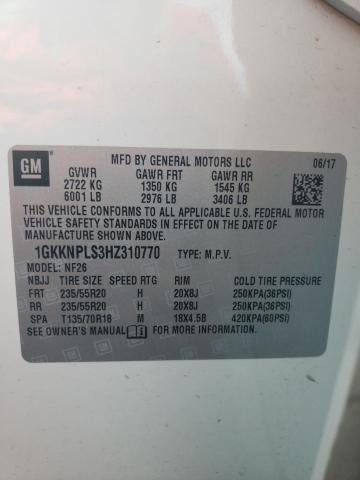 1GKKNPLS3HZ310770 GMC Acadia Denali