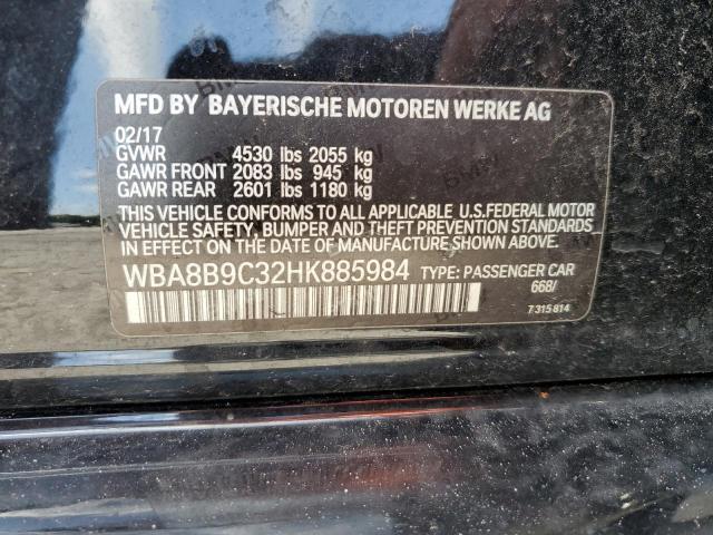 WBA8B9C32HK885984 BMW 330 I