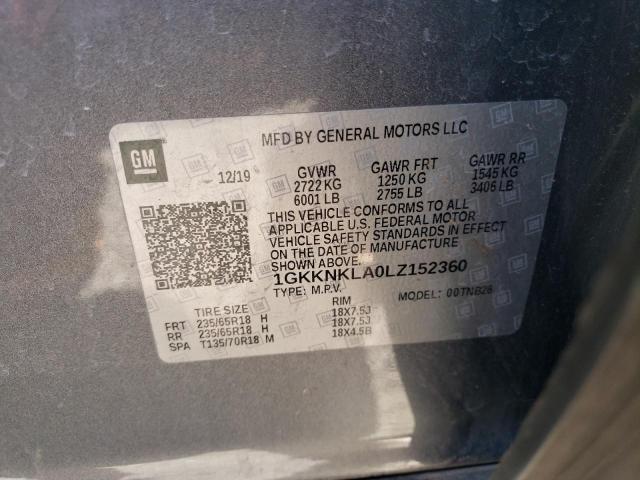 1GKKNKLA0LZ152360 GMC ACADIA SLE