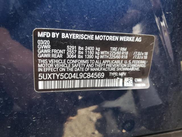 5UXTY5C04L9C84569 BMW X3 Xdrive30i