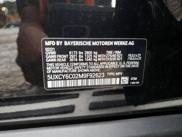 5UXCY6C02M9F92623 BMW X6 Xdrive40i
