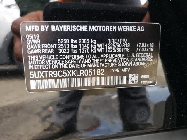 5UXTR9C5XKLR05182 BMW X3 Xdrive30i