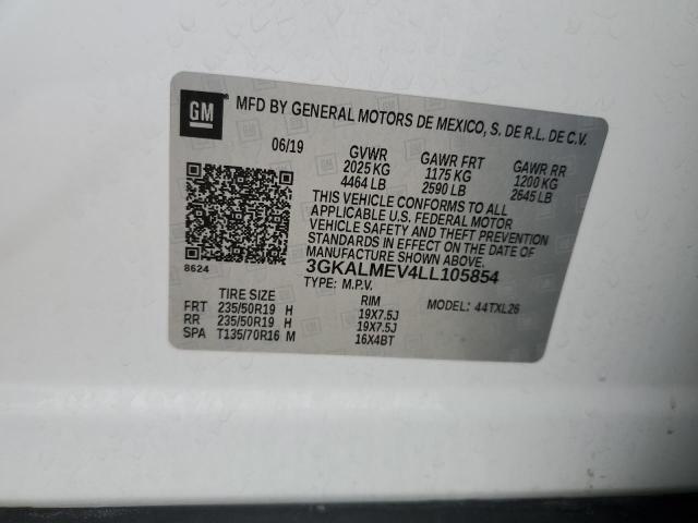 3GKALMEV4LL105854 GMC Terrain Sle