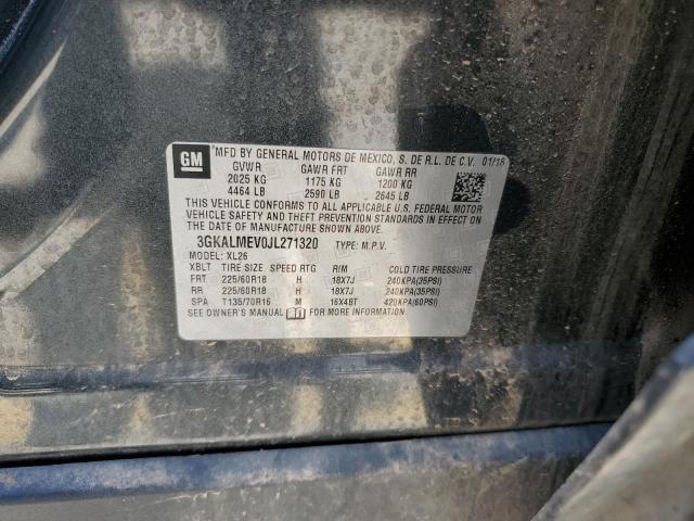 3GKALMEV0JL271320 GMC Terrain Sle
