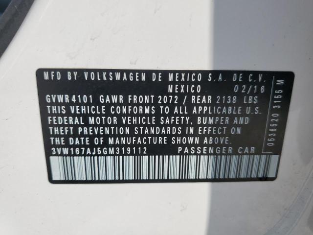 3VW167AJ5GM319112 Volkswagen JETTA S