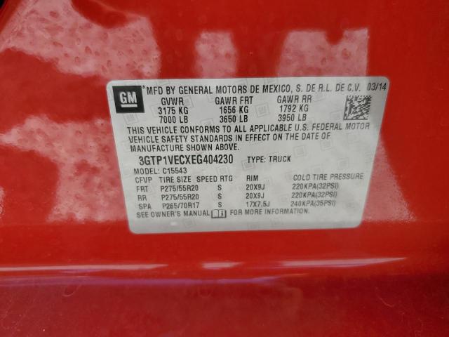 3GTP1VECXEG404230 GMC Sierra C1500 Slt