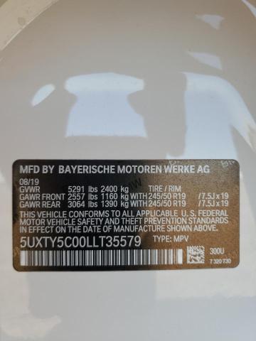 5UXTY5C00LLT35579 BMW X3 Xdrive30i
