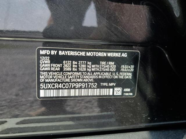 5UXCR4C07P9P91752 BMW X5 Sdrive 40i