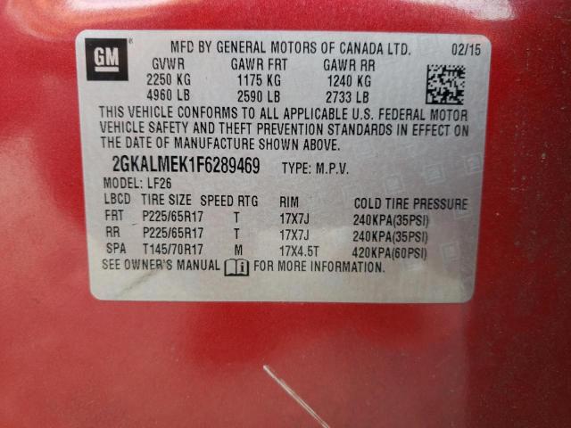 2GKALMEK1F6289469 GMC Terrain Sle