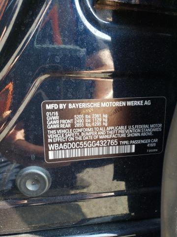 WBA6D0C55GG432765 BMW 640 I Gran Coupe