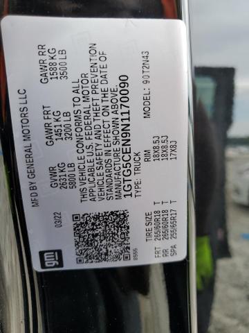 1GTG5CEN9N1170090 GMC Canyon Elevation