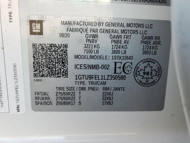 1GTU9FEL1LZ350590 GMC Sierra K1500 Denali
