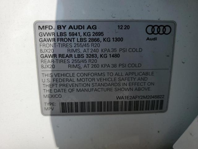 WA1E2AFY2M2045822 Audi Q5 E Premium Plus
