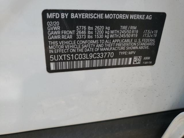 5UXTS1C03L9C33770 BMW X3 Xdrive30e