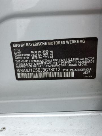 WBA4J1C56JBG78012 BMW 430i Gran Coupe