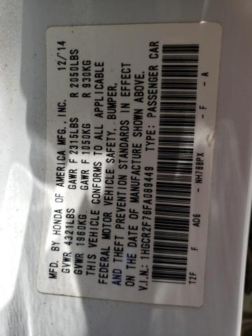 1HGCR2F76FA089449 Honda ACCORD EX