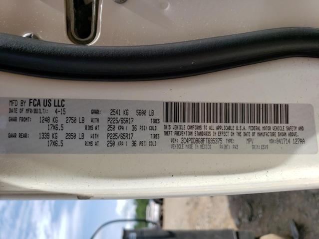 3C4PDDBG8FT695375 Dodge Journey Sxt