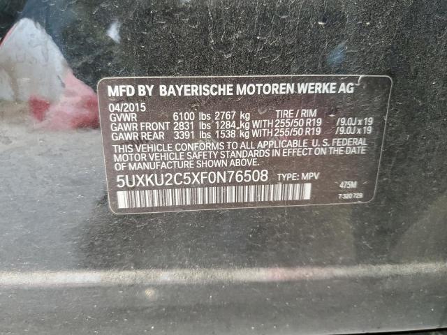 5UXKU2C5XF0N76508 BMW X6 Xdrive35i