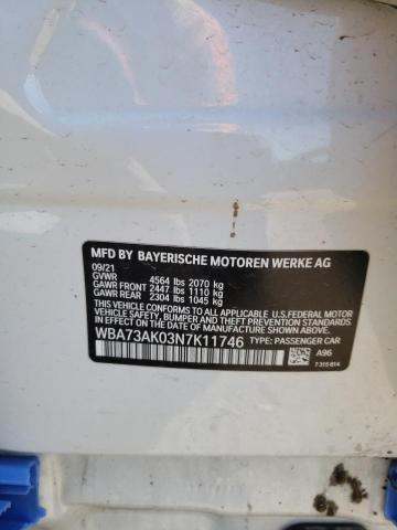 WBA73AK03N7K11746 BMW 228XI
