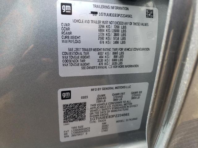 1GTUUEE83PZ234561 GMC Sierra K1500 At4