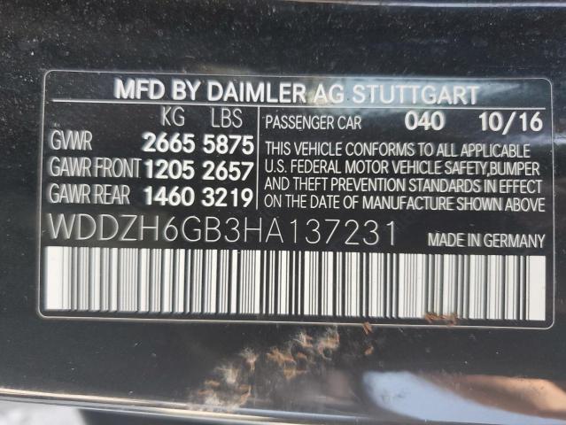 WDDZH6GB3HA137231 Mercedes-Benz E 400 4matic