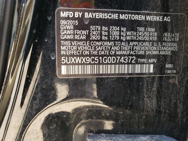 5UXWX9C51G0D74372 BMW X3 Xdrive28i