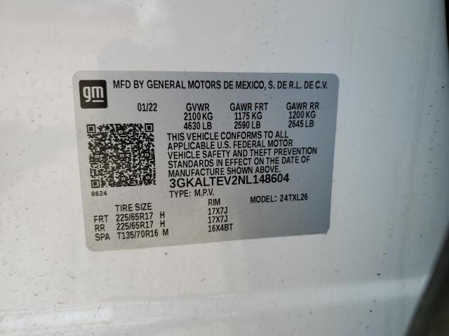 3GKALTEV2NL148604 GMC Terrain Sle