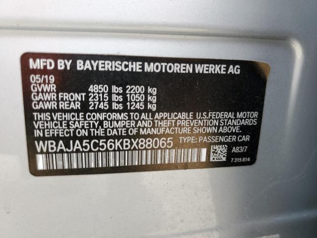 WBAJA5C56KBX88065 BMW 530 I